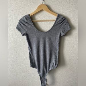 Gray Short Sleeve Bozzolo Bodysuit